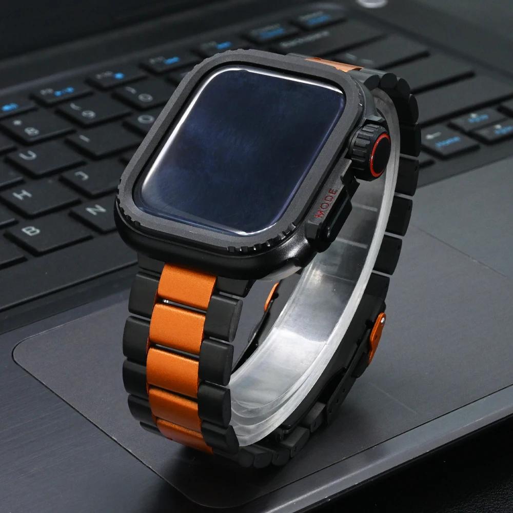 Титановий ремінець для Apple Watch Ultra 2 49мм 44мм 46мм 45мм 44 Корпус зі сплаву алюмінію + Розкішний чоловічий браслет Ремінець для iWatch 10 9 8 7 6 SE for iwatch 44mm
Титановий ремінець для Apple Watch Ultra 2 49мм 44мм 46мм 45мм 44 Корпус зі сплаву алюмінію + Розкішний чоловічий браслет Ремінець для iWatch 10 9 8 7 6 SE for iwatch 44mm