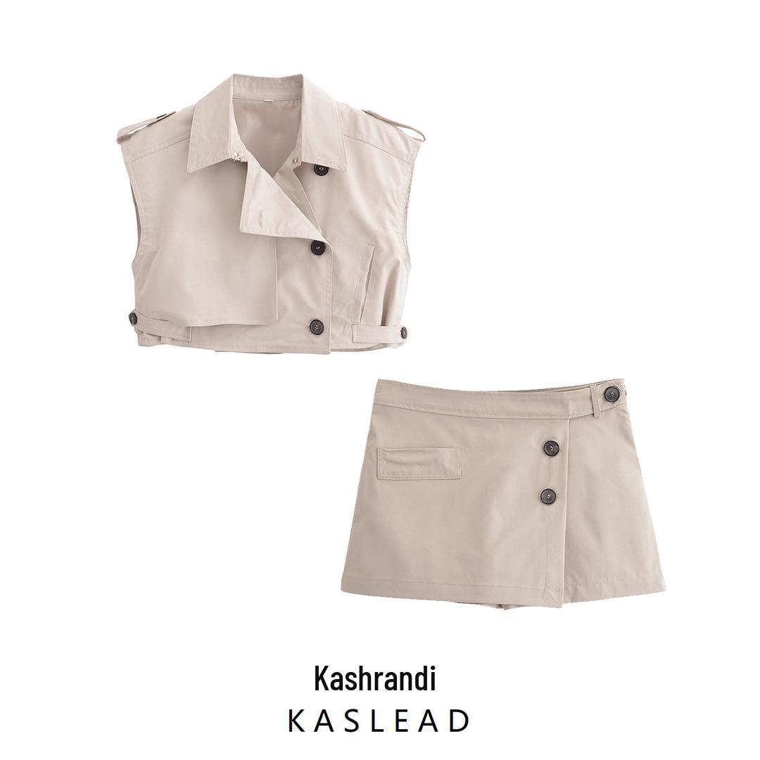 2025 Spring Women s European & American Style Buttoned Culottes and Short Vest Top Set S
2025 Spring Women s European & American Style Buttoned Culottes and Short Vest Top Set S