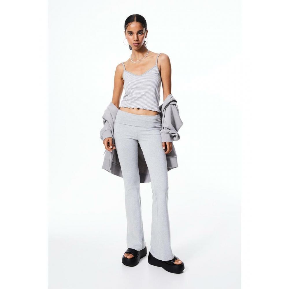 H M Flare Leggings Light Gray Melange 1137317007
H M Flare Leggings Light Gray Melange 1137317007
