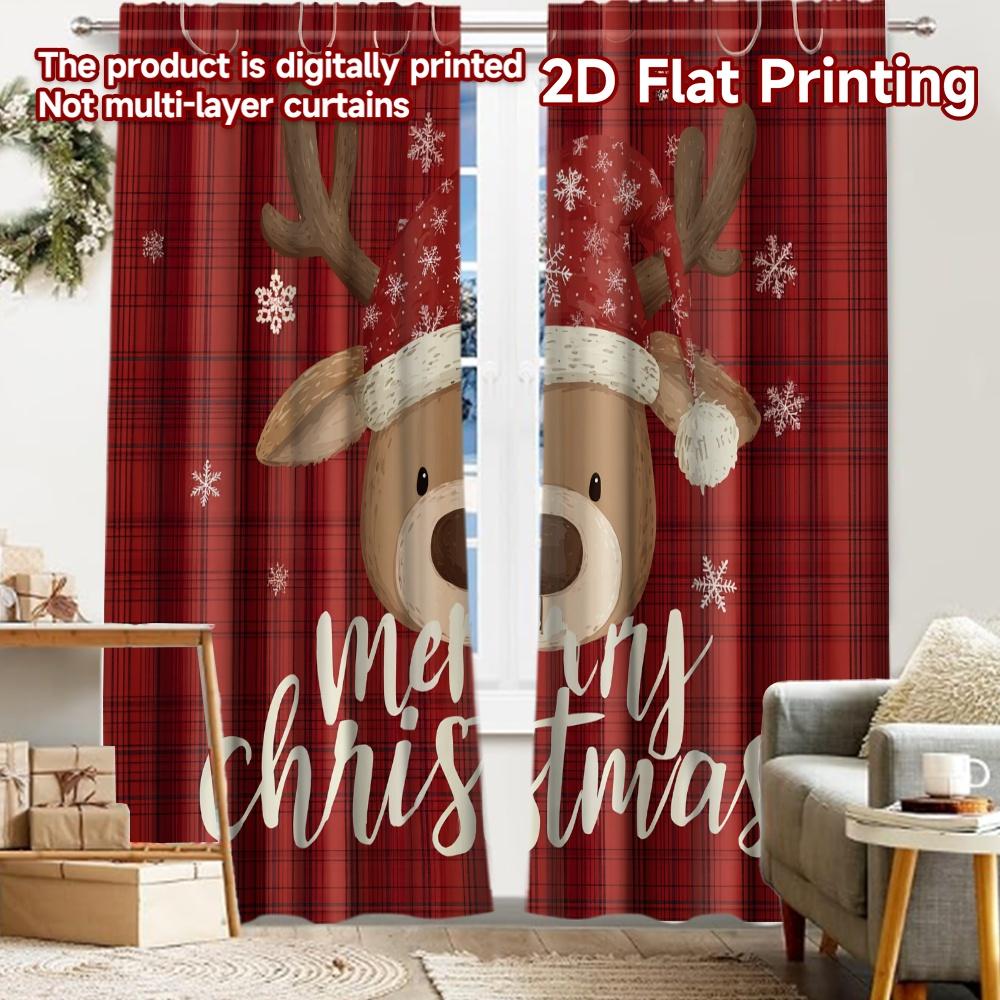 2pcs, 2D FLAT PRINTING Curtains (Without Rod) FestiveReindeer Modern Fashionable Curtainments during the Christmas holiday 52.50 × 116.00 cm 2 pcs
2pcs, 2D FLAT PRINTING Curtains (Without Rod) FestiveReindeer Modern Fashionable Curtainments during the Christmas holiday 52.50 × 116.00 cm 2 pcs