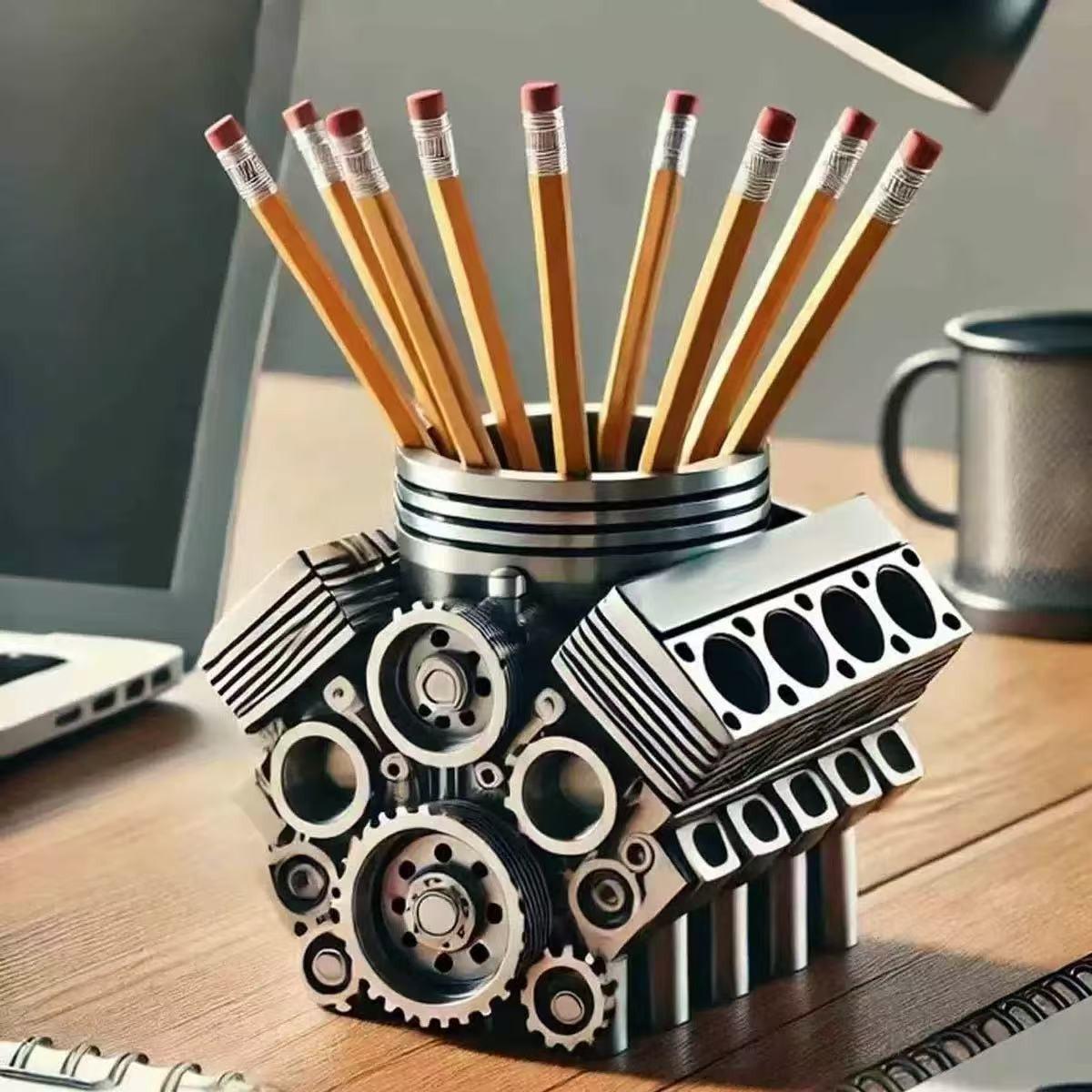 Підставка для ручок V8 Двигун автомобіля Підставка для ручок Креативний настільний офісний органайзер для канцтоварів для декору дому та офісу Настільна прикраса
Підставка для ручок V8 Двигун автомобіля Підставка для ручок Креативний настільний офісний органайзер для канцтоварів для декору дому та офісу Настільна прикраса