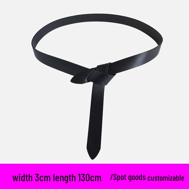Women s Decorative Knotted Belt for Dresses - Korean Fashion, All-Match Black Shirt Accessory
Women s Decorative Knotted Belt for Dresses - Korean Fashion, All-Match Black Shirt Accessory