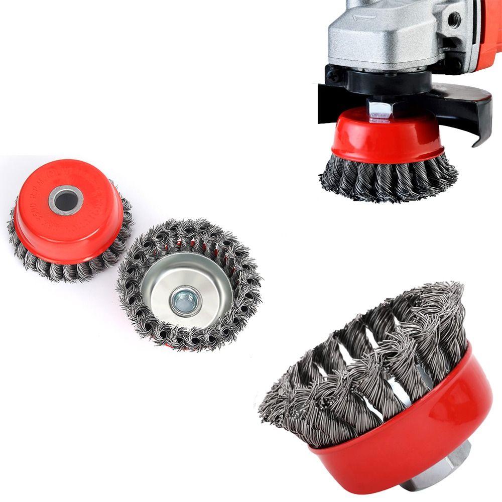 Derusting Cup Abrasive Brush Polishing Angle Grinder Brush Twisted Wire Wheel Brush Abrasive Tool 3inch M10
Derusting Cup Abrasive Brush Polishing Angle Grinder Brush Twisted Wire Wheel Brush Abrasive Tool 3inch M10