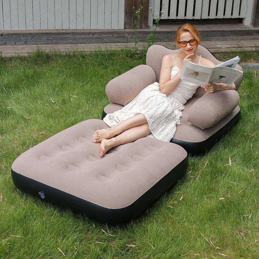 Automatic inflatable sofa bed outdoor portable folding inflatable bed sofa camping tent lazy air bed color box packaging
Automatic inflatable sofa bed outdoor portable folding inflatable bed sofa camping tent lazy air bed color box packaging
