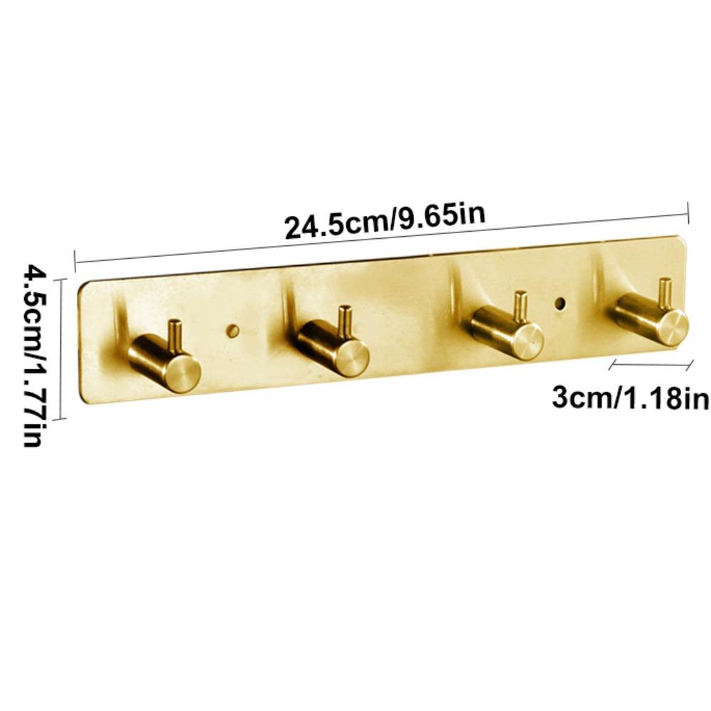 Gold Key Holder Stick Coat Rack Space Saving Wall Hooks Bathroom 4 hooks
Gold Key Holder Stick Coat Rack Space Saving Wall Hooks Bathroom 4 hooks