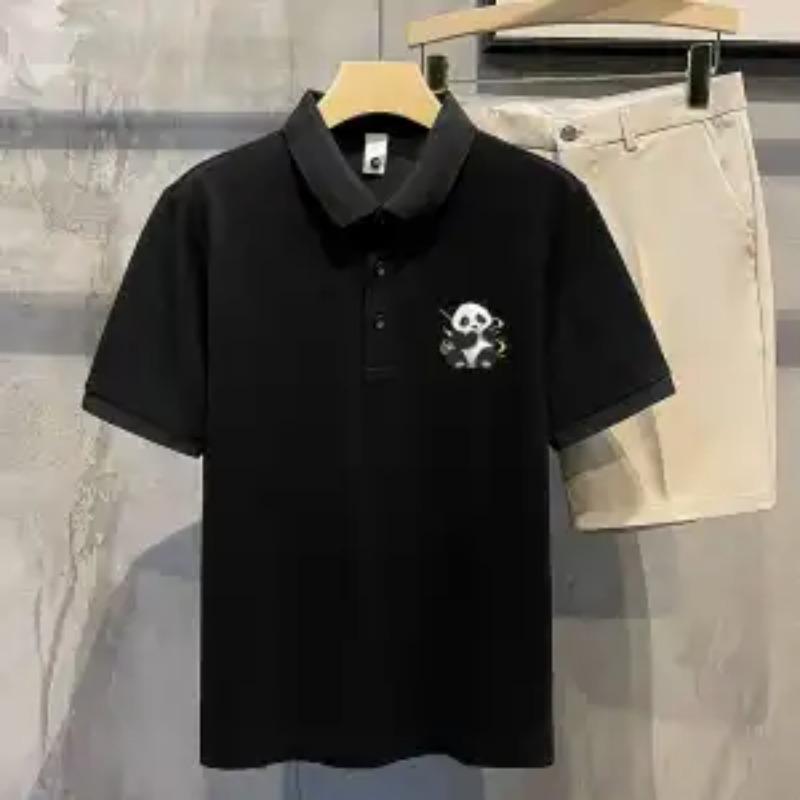 Mens Casual Panda Print Short Sleeve Polo Shirt M чёрный
Mens Casual Panda Print Short Sleeve Polo Shirt M чёрный