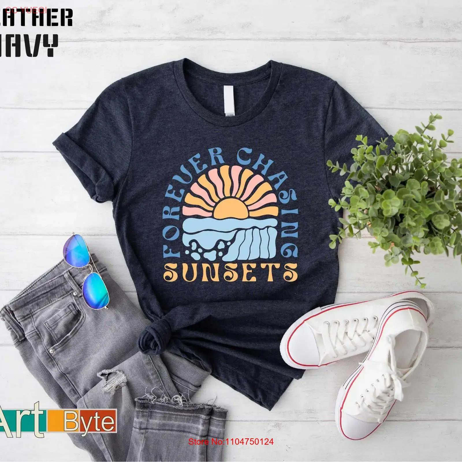 Forever Chasing Sunsets T Shirt Boho Summer Beach Club Vibes Tropical Holiday s vintage Washed fashion Slightly streetwear 5XL різнокольоровий
Forever Chasing Sunsets T Shirt Boho Summer Beach Club Vibes Tropical Holiday s vintage Washed fashion Slightly streetwear 5XL різнокольоровий