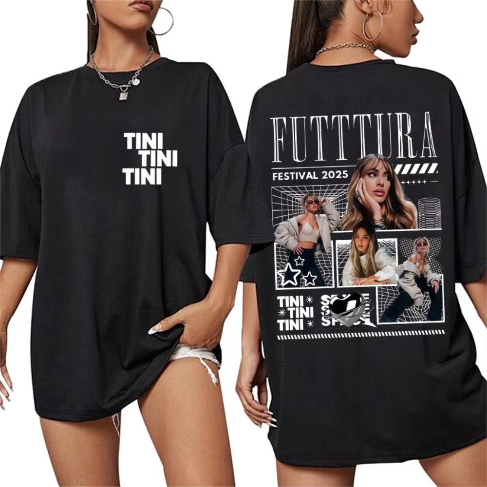 Singer TINI STOESSEL Futtura Tour Album 2026 T-ShirtS Men Women Fashion Oversized T-Shirt Hip Hop Pop Music Male Cotton T Shirts 5XL
Singer TINI STOESSEL Futtura Tour Album 2026 T-ShirtS Men Women Fashion Oversized T-Shirt Hip Hop Pop Music Male Cotton T Shirts 5XL