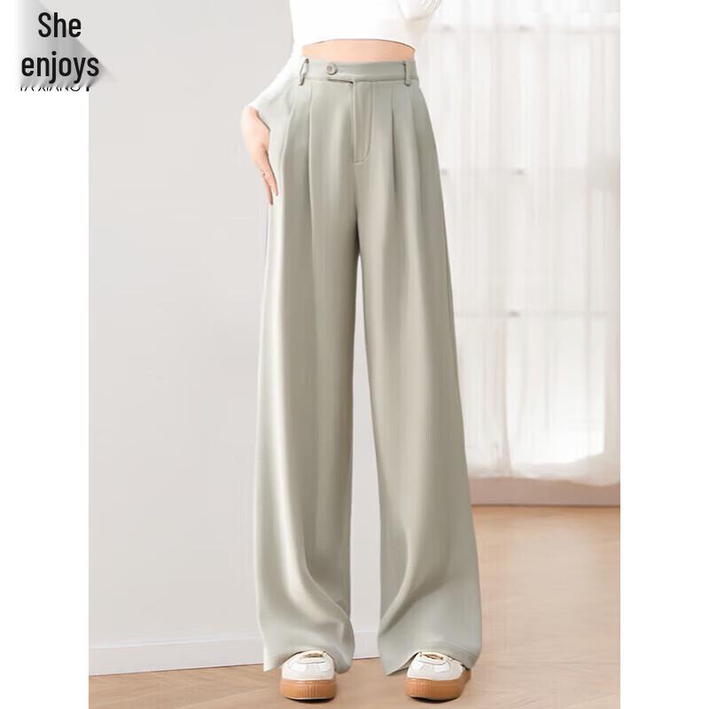 Women s High-Waisted Loose Wide-Leg Drape Pants L
Women s High-Waisted Loose Wide-Leg Drape Pants L