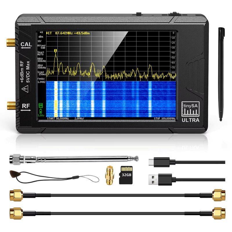 TinySA Ultra - 4 Inch Handheld Spectrum Analyzer 100kHz-5.3GHz RF Signal Generator With 32GB Card Type-C Portable RF Analyzer
TinySA Ultra - 4 Inch Handheld Spectrum Analyzer 100kHz-5.3GHz RF Signal Generator With 32GB Card Type-C Portable RF Analyzer