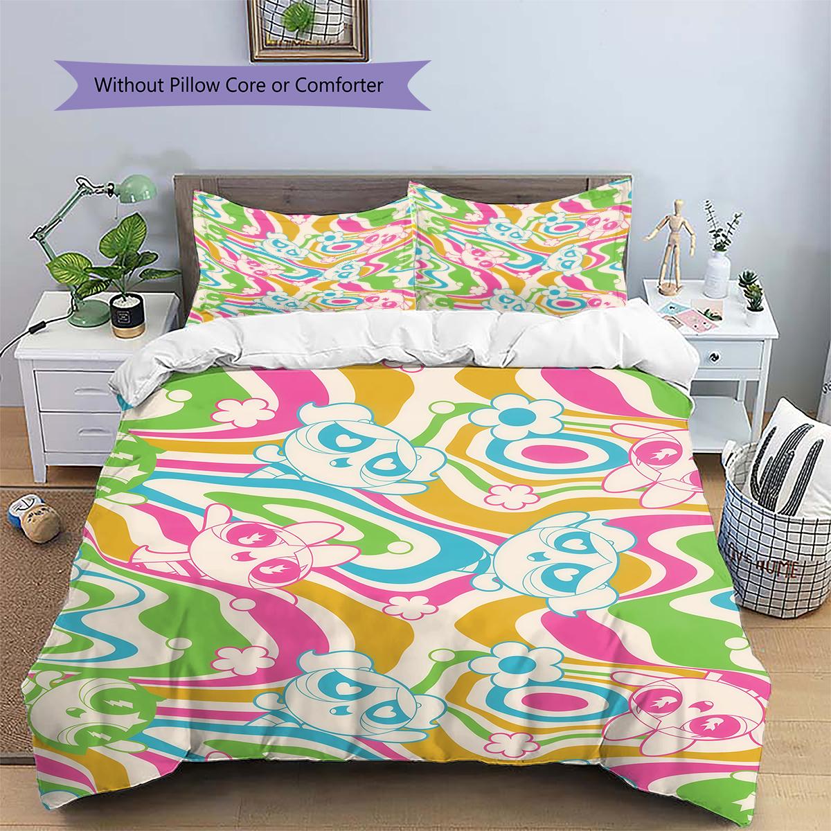 Powerpuff Girls Cartoon Duvet Cover & Pillowcases, Powerpuff Girls Fan Bedding, Ideal Gift.chl 135x200cm
Powerpuff Girls Cartoon Duvet Cover & Pillowcases, Powerpuff Girls Fan Bedding, Ideal Gift.chl 135x200cm