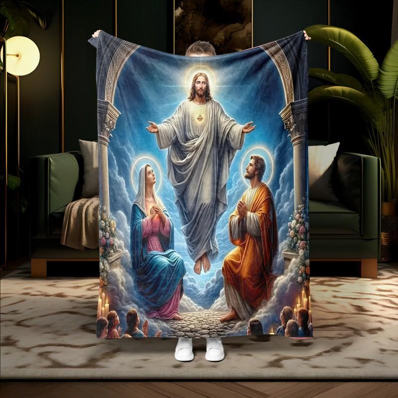 1PC Jesus portrait Blessing Throw Inspirational gifts and Prayers Religious Blanket Soft Cozy Warm Blankets for Women Men Gift 75cmx90cm
1PC Jesus portrait Blessing Throw Inspirational gifts and Prayers Religious Blanket Soft Cozy Warm Blankets for Women Men Gift 75cmx90cm