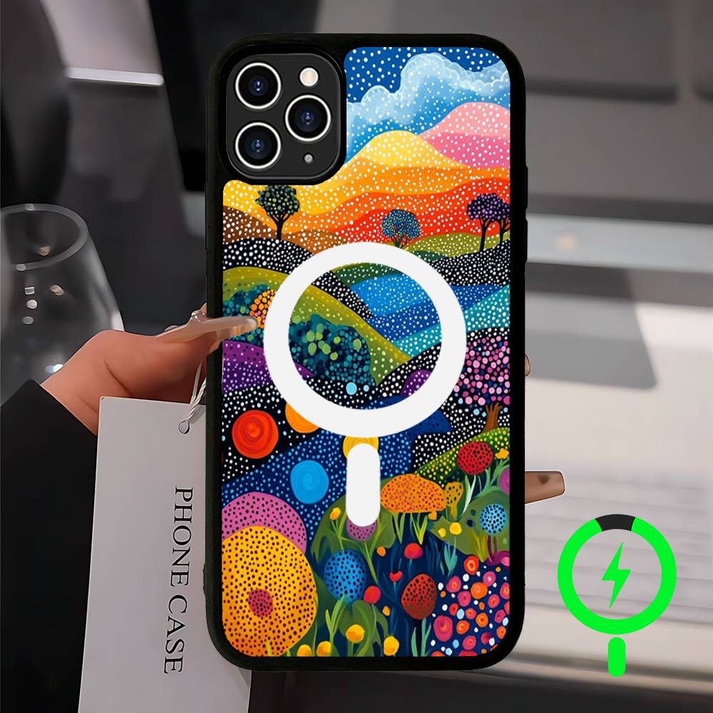 Popular Art Y-Yayoi KusamaS For Magsafe Magnetic Case For iPhone 17 Air 16 15 14 13 12 11 Pro Max Plus Wireless Charging iPhone 17 Pro
Popular Art Y-Yayoi KusamaS For Magsafe Magnetic Case For iPhone 17 Air 16 15 14 13 12 11 Pro Max Plus Wireless Charging iPhone 17 Pro
