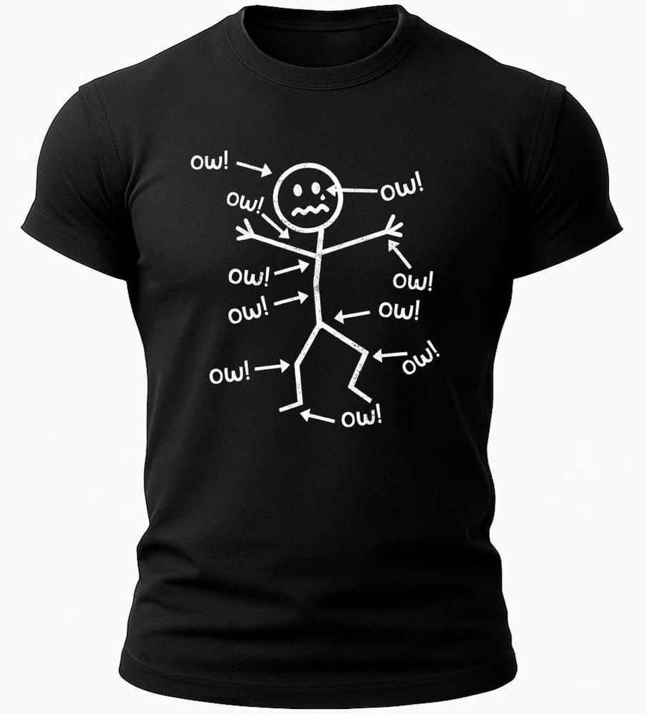 Смешная футболка с человечком-палочкой «Ой» – Саркастическая футболка с графикой юмора про боль L
Смешная футболка с человечком-палочкой «Ой» – Саркастическая футболка с графикой юмора про боль L
