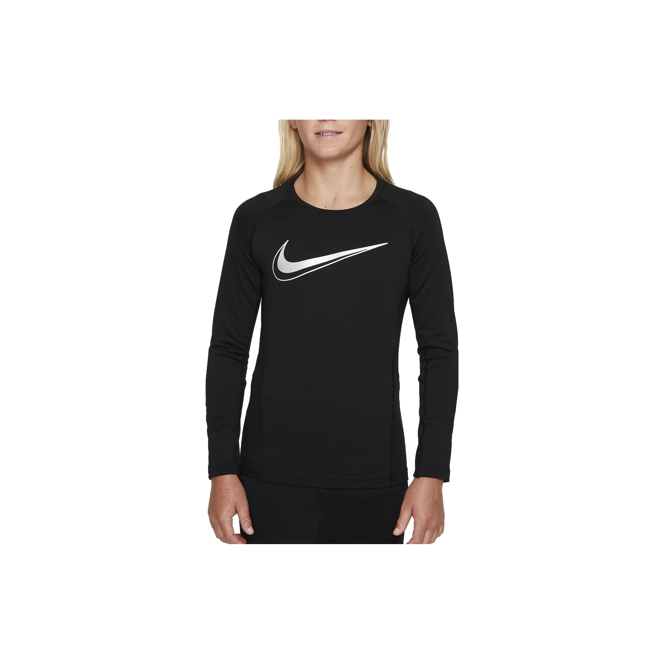 Футболка с длинным рукавом и круглым вырезом Nike Pro Dri-FIT Logo Print Sports, детские топы, черные DJ7169-010 XL
Футболка с длинным рукавом и круглым вырезом Nike Pro Dri-FIT Logo Print Sports, детские топы, черные DJ7169-010 XL