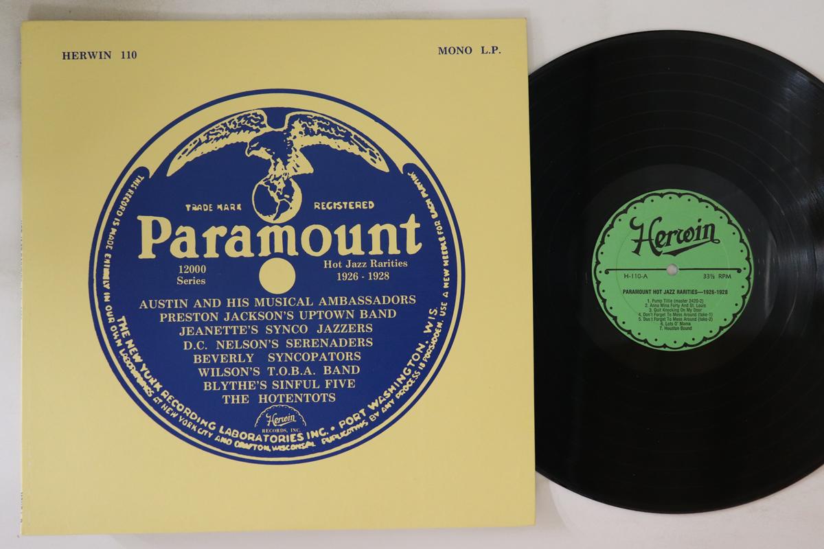 LP Record VARIOUS Paramount Hot Jazz Rarities 192619 HERWIN110 HERWIN 1977 US Jazz Used
LP Record VARIOUS Paramount Hot Jazz Rarities 192619 HERWIN110 HERWIN 1977 US Jazz Used