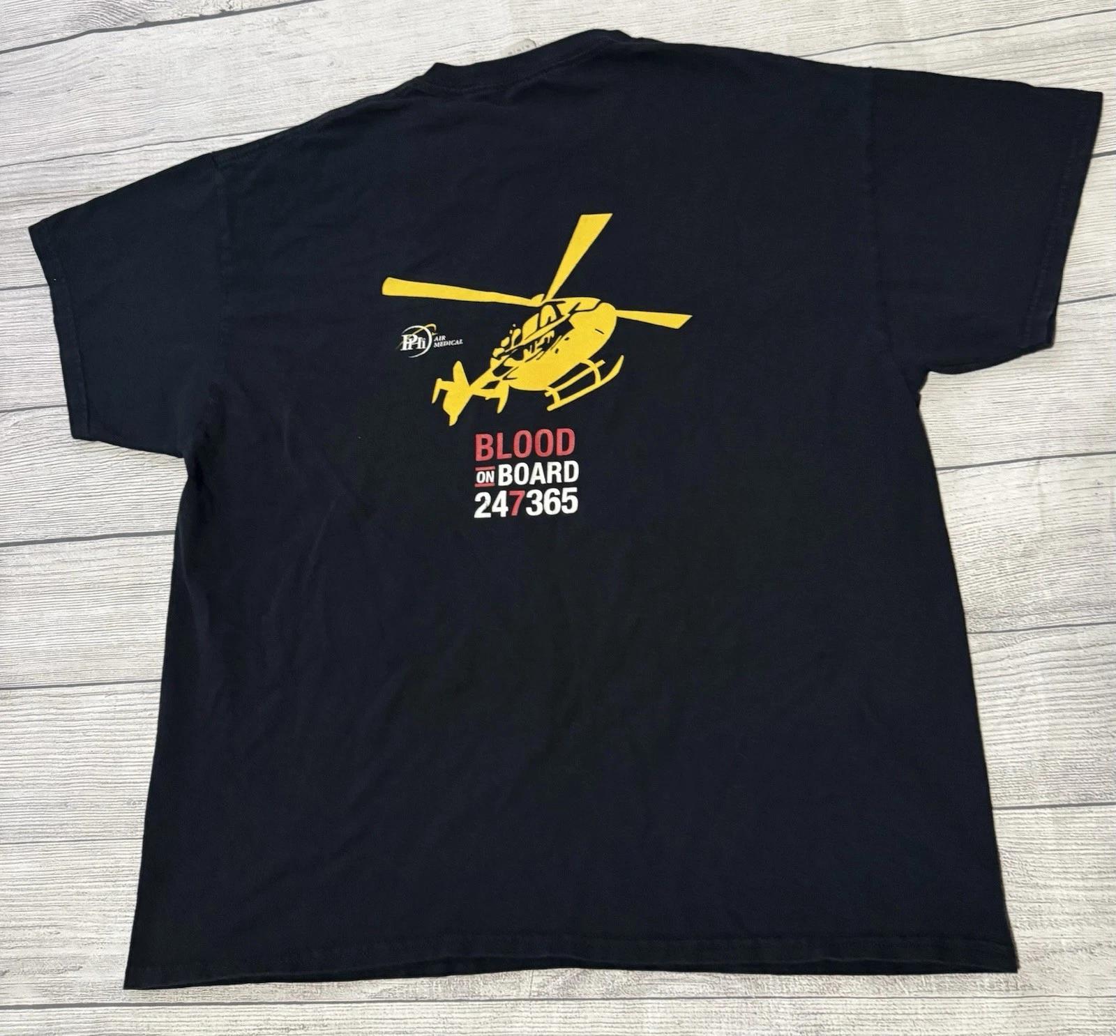Phi Air Medical Graphic T-Shirt Got Blood On Board 24 7 365 Size XL Rare HTF 4XL
Phi Air Medical Graphic T-Shirt Got Blood On Board 24 7 365 Size XL Rare HTF 4XL