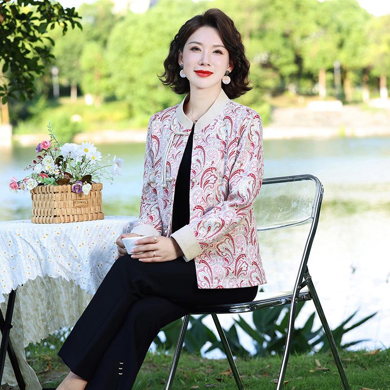 Elegant Autumn Jacket for Middle-Aged Women - Stylish and Noble Design for 40-Year-Old Moms 2XL (105-120 lbs)
Elegant Autumn Jacket for Middle-Aged Women - Stylish and Noble Design for 40-Year-Old Moms 2XL (105-120 lbs)