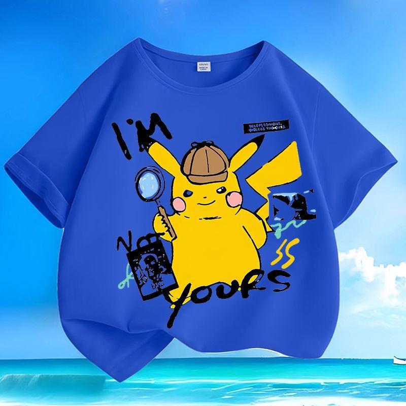 Summer Pikachu Pokémon Kids T-shirt Wrinkle-free Machine Washable Loose Short Sleeve Tops 100
Summer Pikachu Pokémon Kids T-shirt Wrinkle-free Machine Washable Loose Short Sleeve Tops 100