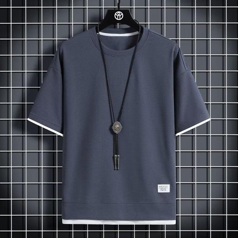 Little Clothing Вафельный круглый вырез короткий рукав мужской летний новый фейковый двухкомпонентный свободный ледяной шелк тонкий рукав до локтя M серый
Little Clothing Вафельный круглый вырез короткий рукав мужской летний новый фейковый двухкомпонентный свободный ледяной шелк тонкий рукав до локтя M серый