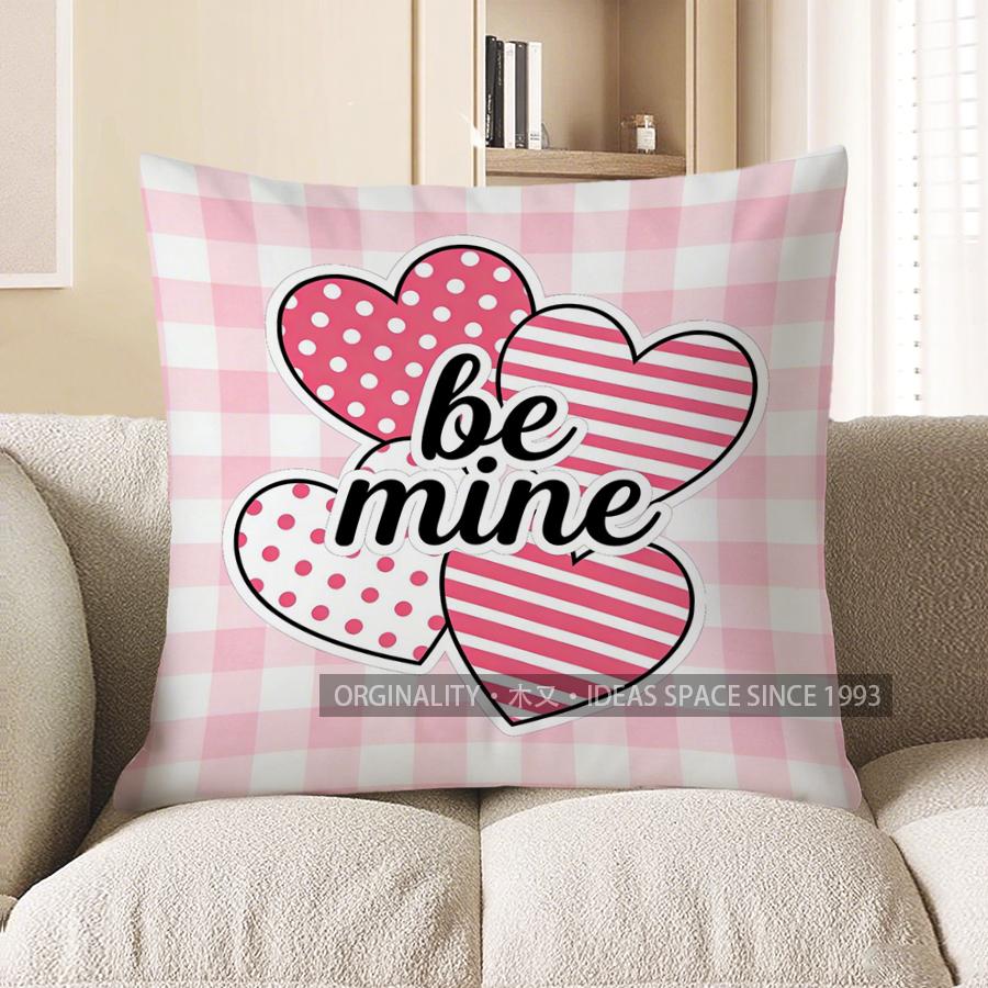 2D Heart-Themed Be Mine Gingham Pillow Cover Pattern Cushion Cover Suitable For Sofa Bedroom Car Pillow Cover 40x40cm
2D Heart-Themed Be Mine Gingham Pillow Cover Pattern Cushion Cover Suitable For Sofa Bedroom Car Pillow Cover 40x40cm