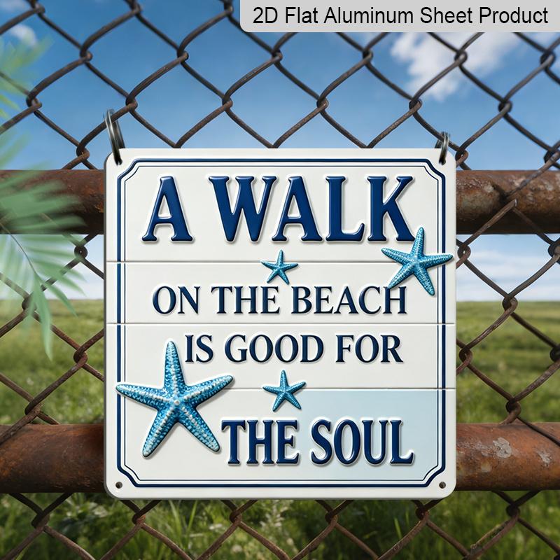 2D Flat - 1pc, Vintage Metal Aluminum Decorative Sign, Beach Life Motto, Retro Wall Decor, Home Decoration Suitable for Living Room, Porch, Foyer 20*20cm
2D Flat - 1pc, Vintage Metal Aluminum Decorative Sign, Beach Life Motto, Retro Wall Decor, Home Decoration Suitable for Living Room, Porch, Foyer 20*20cm