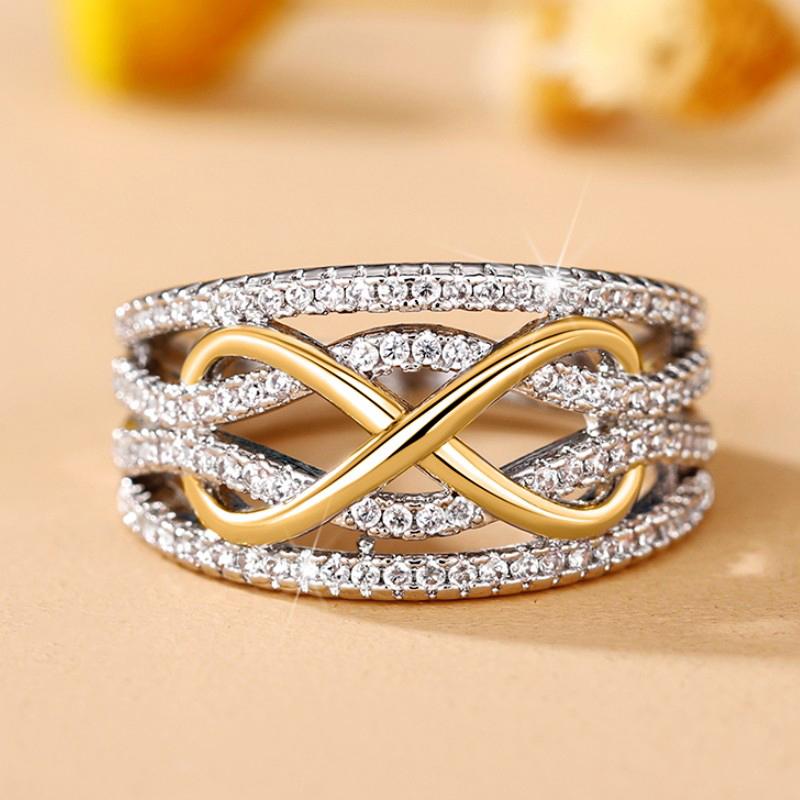 Huitan Unique Infinite Love Design Women Rings for Wedding Engagement Band Luxury Accessories Hot Trend Eternity Zircon Bulk 5
Huitan Unique Infinite Love Design Women Rings for Wedding Engagement Band Luxury Accessories Hot Trend Eternity Zircon Bulk 5