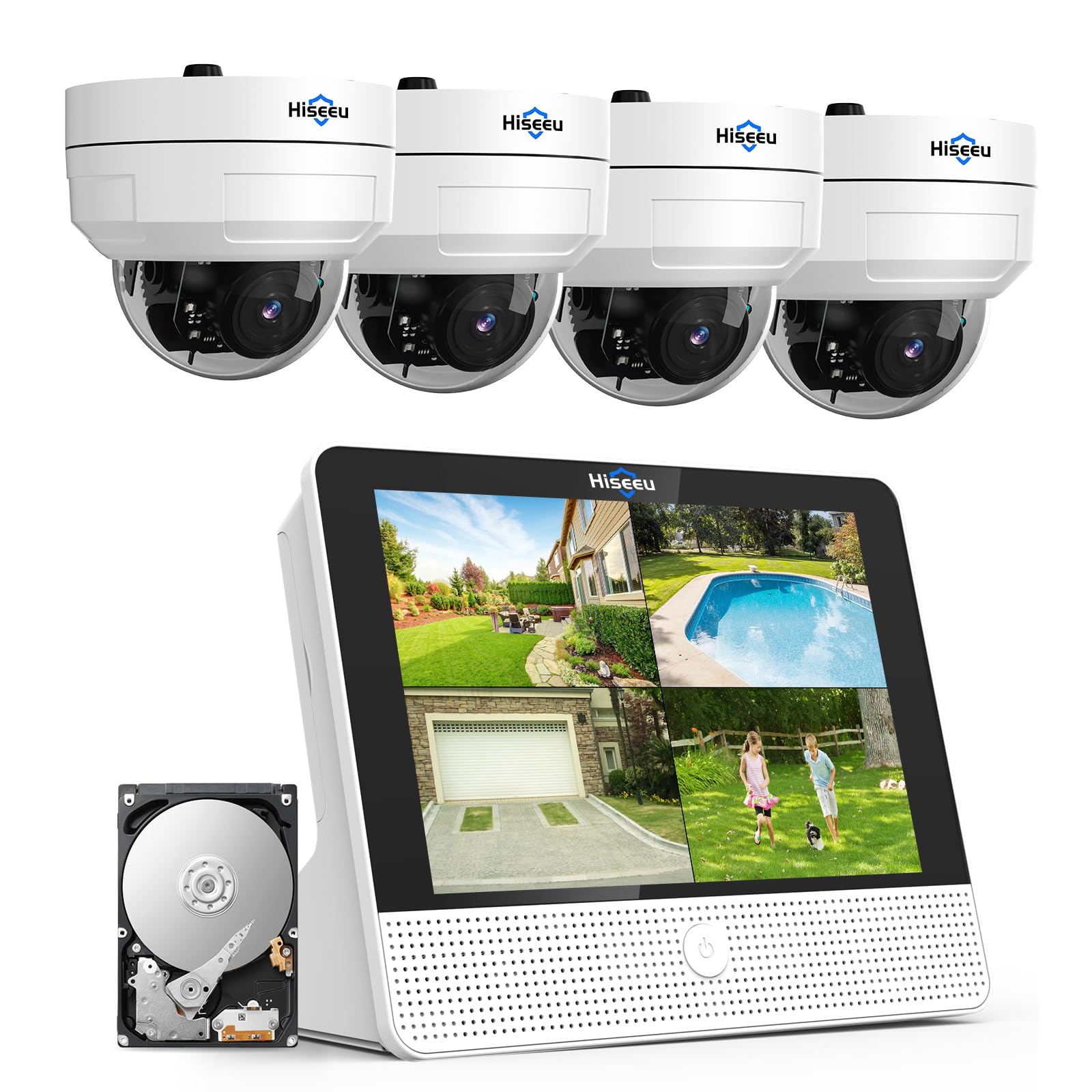 million pixel P0E POE wired connection security camera set Hiseeu outdoor security camera 12 inch NVR expandable up to 8 channels 4 cameras 8 million
million pixel P0E POE wired connection security camera set Hiseeu outdoor security camera 12 inch NVR expandable up to 8 channels 4 cameras 8 million
