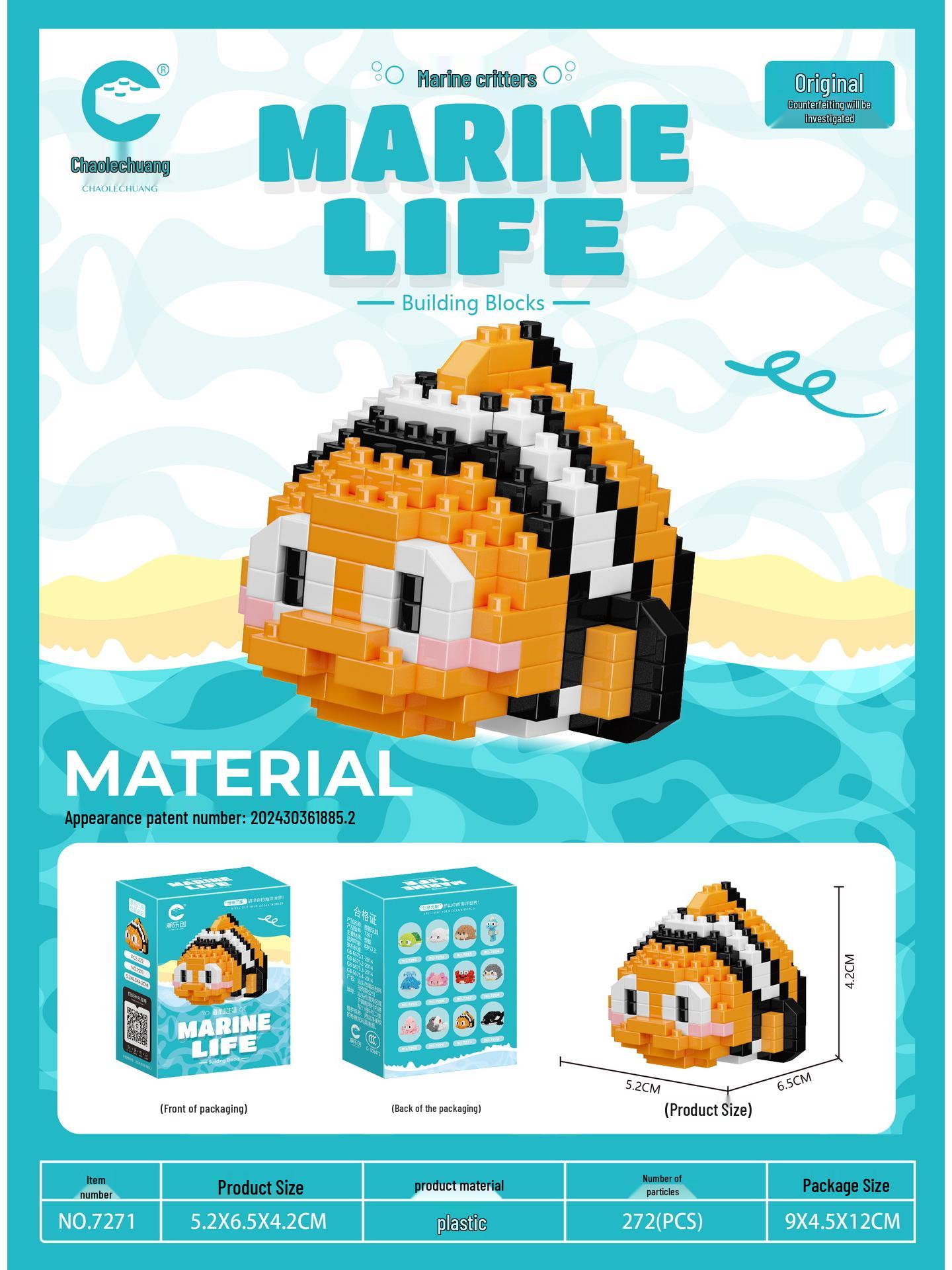 Cartoon Ocean Park Shark Micro Building Blocks Toy Compatible with Lego
Cartoon Ocean Park Shark Micro Building Blocks Toy Compatible with Lego