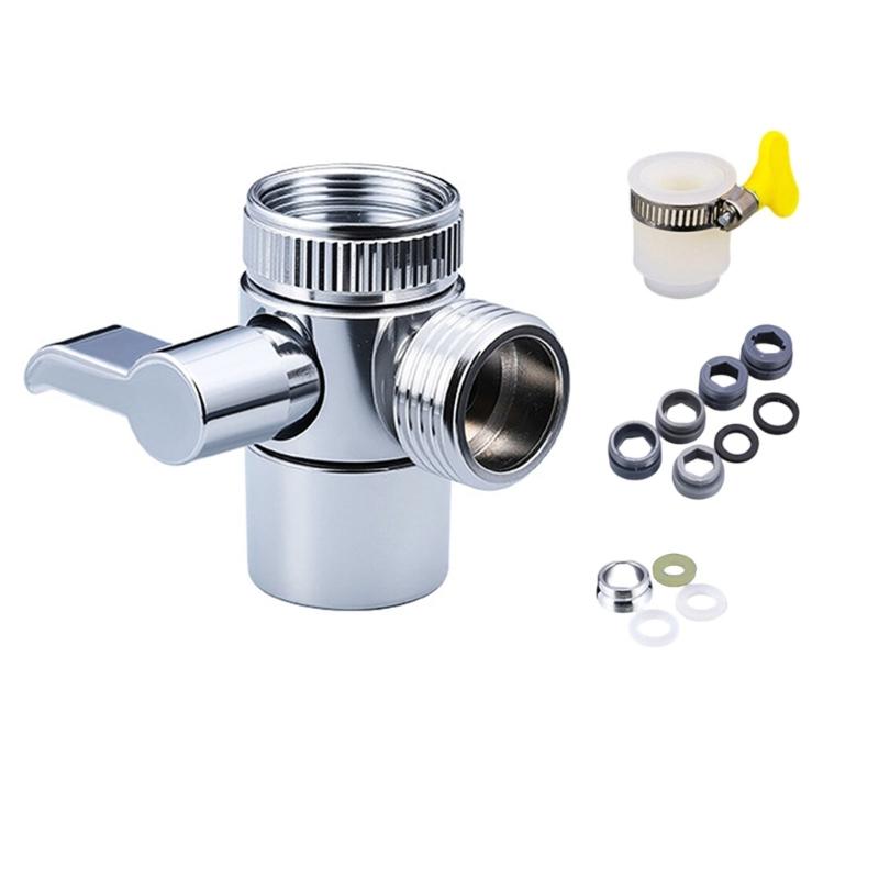 Water Diverter Valves 3 Way Water Taps Connector Switches Faucet Adapter Splitter Kitchen Sink Splitter Easy to Use
Water Diverter Valves 3 Way Water Taps Connector Switches Faucet Adapter Splitter Kitchen Sink Splitter Easy to Use
