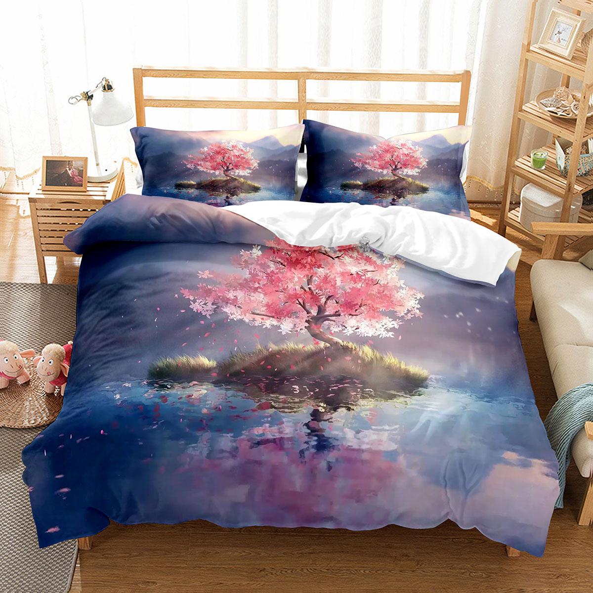 Комплект постельного белья с изображением цветущей вишни King Queen Full Size Pink Flower Polyester Blanket Cover For Children Teens Adults Bed Set EU single(135x200cm)
Комплект постельного белья с изображением цветущей вишни King Queen Full Size Pink Flower Polyester Blanket Cover For Children Teens Adults Bed Set EU single(135x200cm)