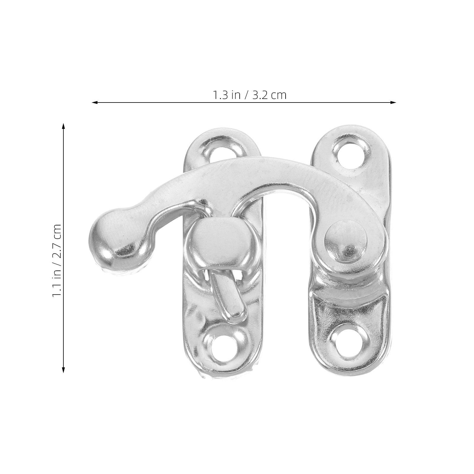 6Pcs Retro Box Hasps Metal Toggle Latches Horn Hook Clasp Locks for Jewelry Boxes Cabinets Toolbox Small Chest срібний
6Pcs Retro Box Hasps Metal Toggle Latches Horn Hook Clasp Locks for Jewelry Boxes Cabinets Toolbox Small Chest срібний