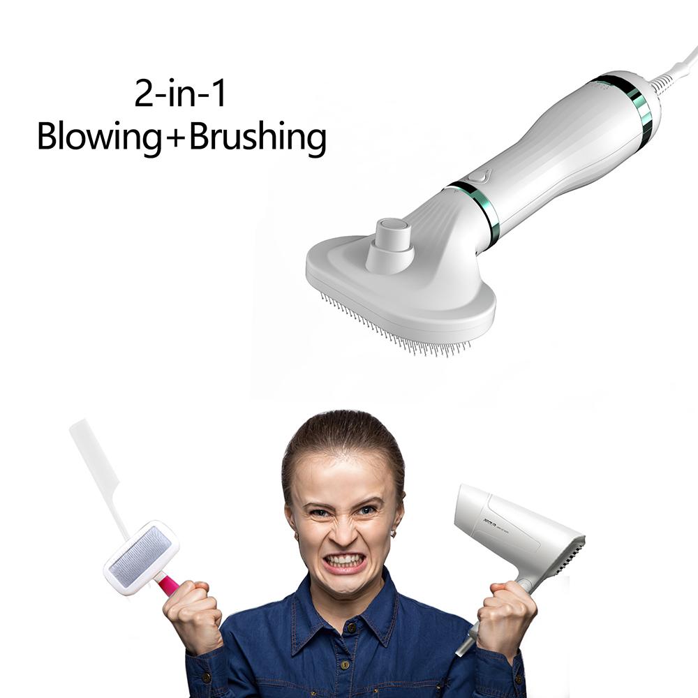 Pet Hair Dryer with Slicker Brush Hair Removal Portable Dog Blower Professional Home Grooming Furry Drying for Small Large Cat Dog RK53
Pet Hair Dryer with Slicker Brush Hair Removal Portable Dog Blower Professional Home Grooming Furry Drying for Small Large Cat Dog RK53