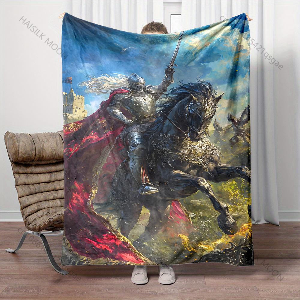1PC Knight on horse in battle Print Blanket Warm Soft Fluffy Kids and Adult Sofa Bed Throw Blanket for Home Travel Camping 75x90cm
1PC Knight on horse in battle Print Blanket Warm Soft Fluffy Kids and Adult Sofa Bed Throw Blanket for Home Travel Camping 75x90cm
