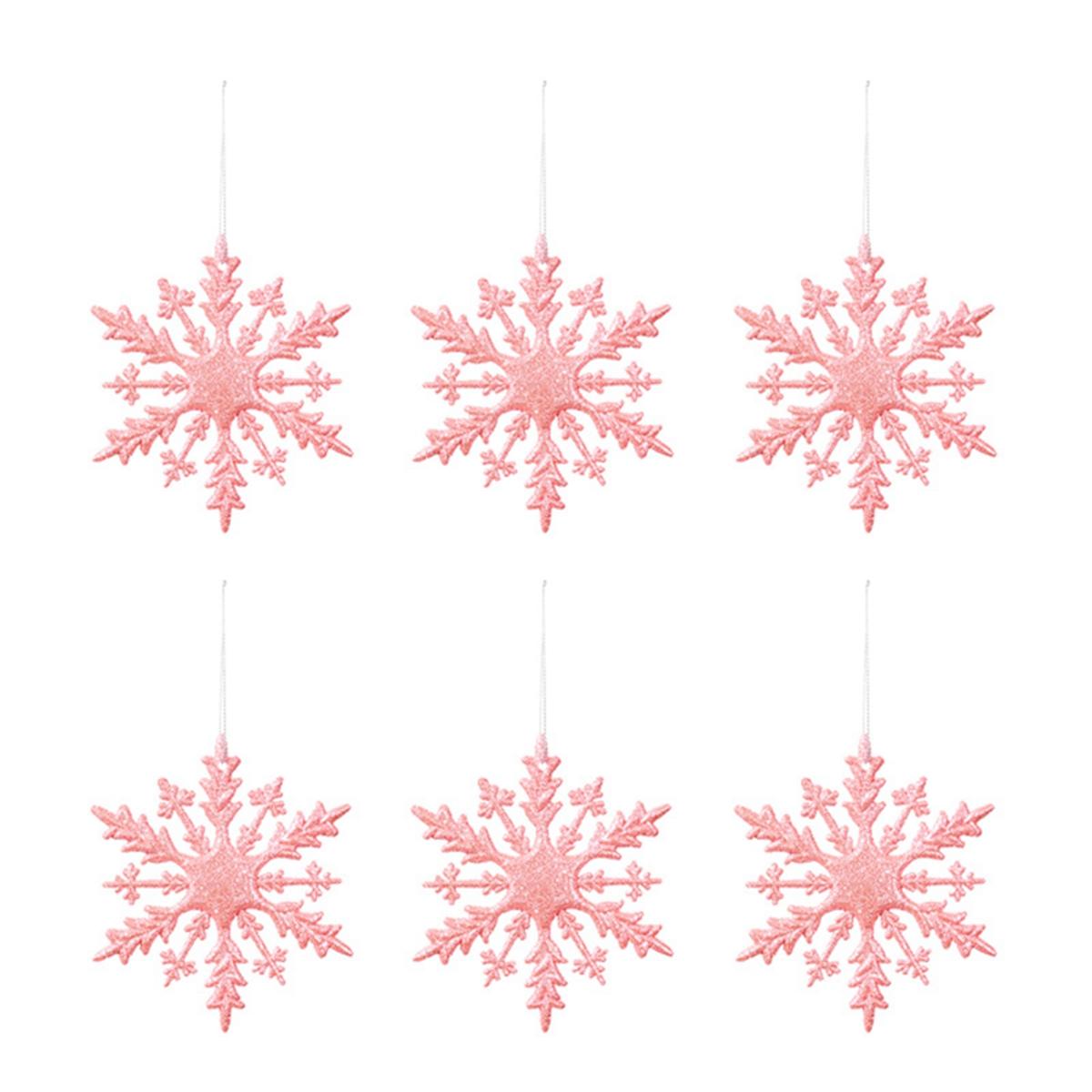 6PCS Glossy Powder Christmas Tree Pendant Lightweight Long-Lasting Snowflake Hanging Pendant 3D Design Drop Ornament рожевий
6PCS Glossy Powder Christmas Tree Pendant Lightweight Long-Lasting Snowflake Hanging Pendant 3D Design Drop Ornament рожевий
