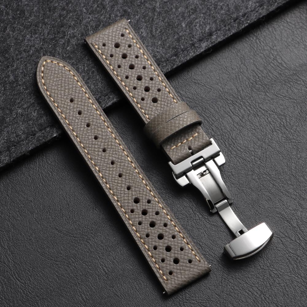 18/19/20/22mm Universal Genuine Cowhide Watch Band Butterfly Buckle Vintage Straps for Men Women Breathable Bracelet Accessory 18mm сірий колір
18/19/20/22mm Universal Genuine Cowhide Watch Band Butterfly Buckle Vintage Straps for Men Women Breathable Bracelet Accessory 18mm сірий колір