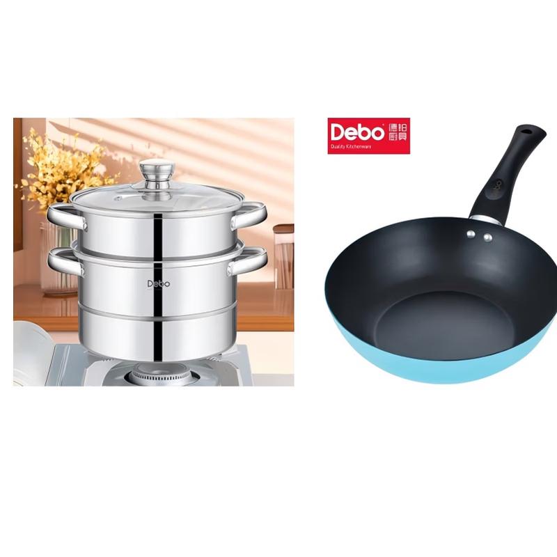 Debo Kolom Steamer & Kasa Frying Pan 2-Piece Set
Debo Kolom Steamer & Kasa Frying Pan 2-Piece Set