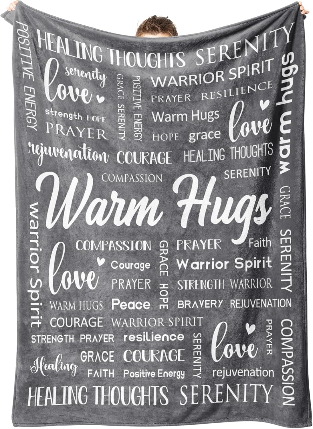 Afterprints Warm Hugs Healing Blanket Soft Comfort Throw Blankets x Inspirational Get Well Gifts for Women Breast Cancer Suppor 100x150cm
Afterprints Warm Hugs Healing Blanket Soft Comfort Throw Blankets x Inspirational Get Well Gifts for Women Breast Cancer Suppor 100x150cm