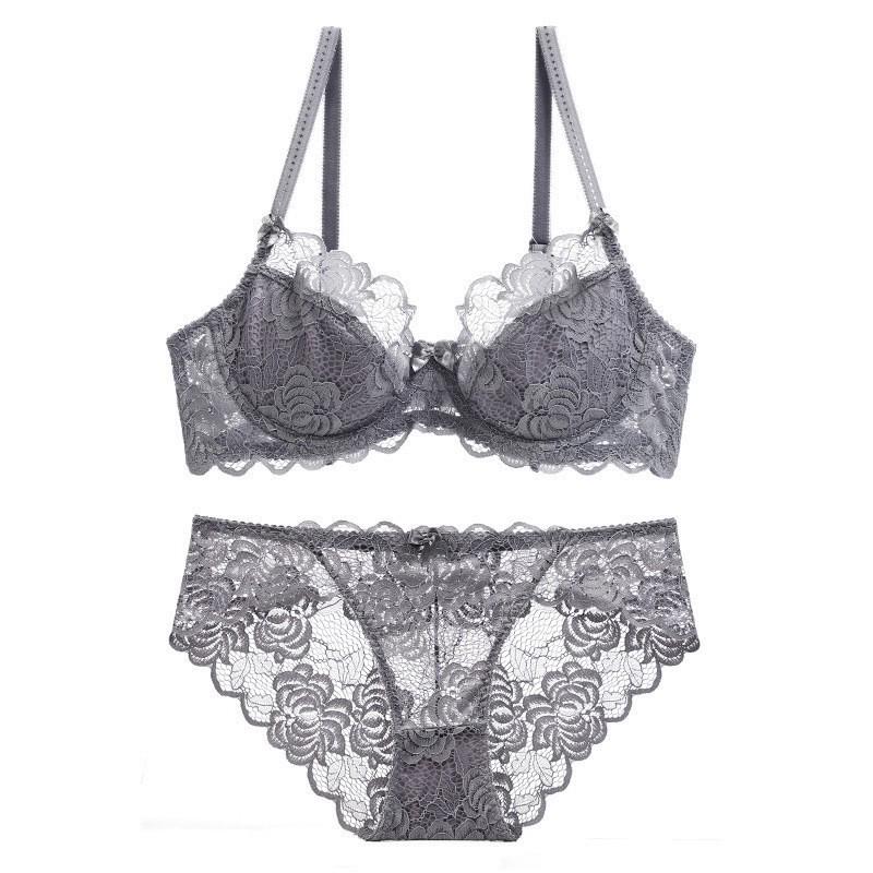 European and American Cross-border Lace Embroidered Plus Size Bra Set - Slimming & Uplifting 75D сірий колір
European and American Cross-border Lace Embroidered Plus Size Bra Set - Slimming & Uplifting 75D сірий колір
