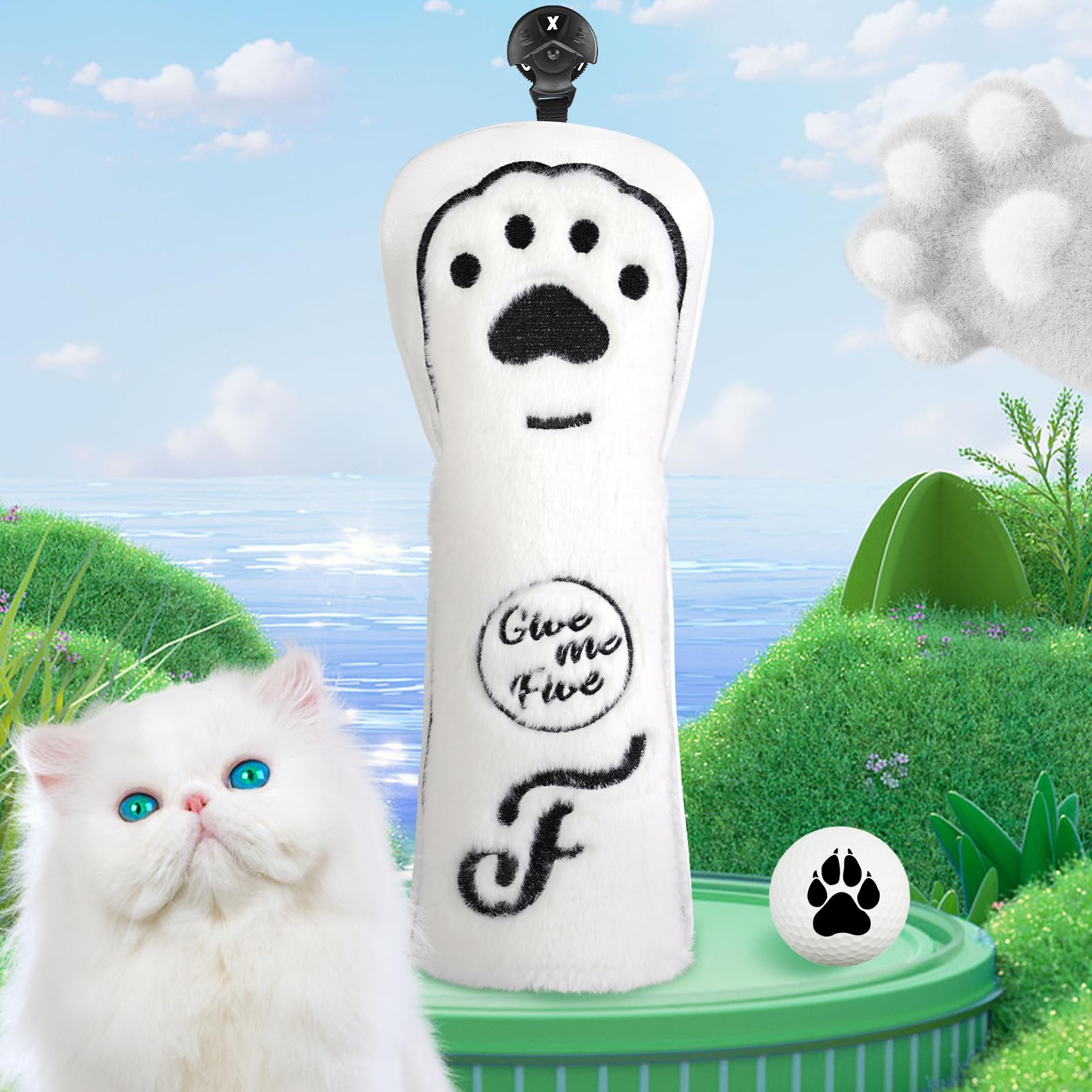 CRAFTSMAN Fairway Wood Single Fairway Wood 3D Number Tag Cat Punch Cover, Headcover, (3, 4, 5, 7, X), Elastic, Cute, Fluffy,
CRAFTSMAN Fairway Wood Single Fairway Wood 3D Number Tag Cat Punch Cover, Headcover, (3, 4, 5, 7, X), Elastic, Cute, Fluffy,