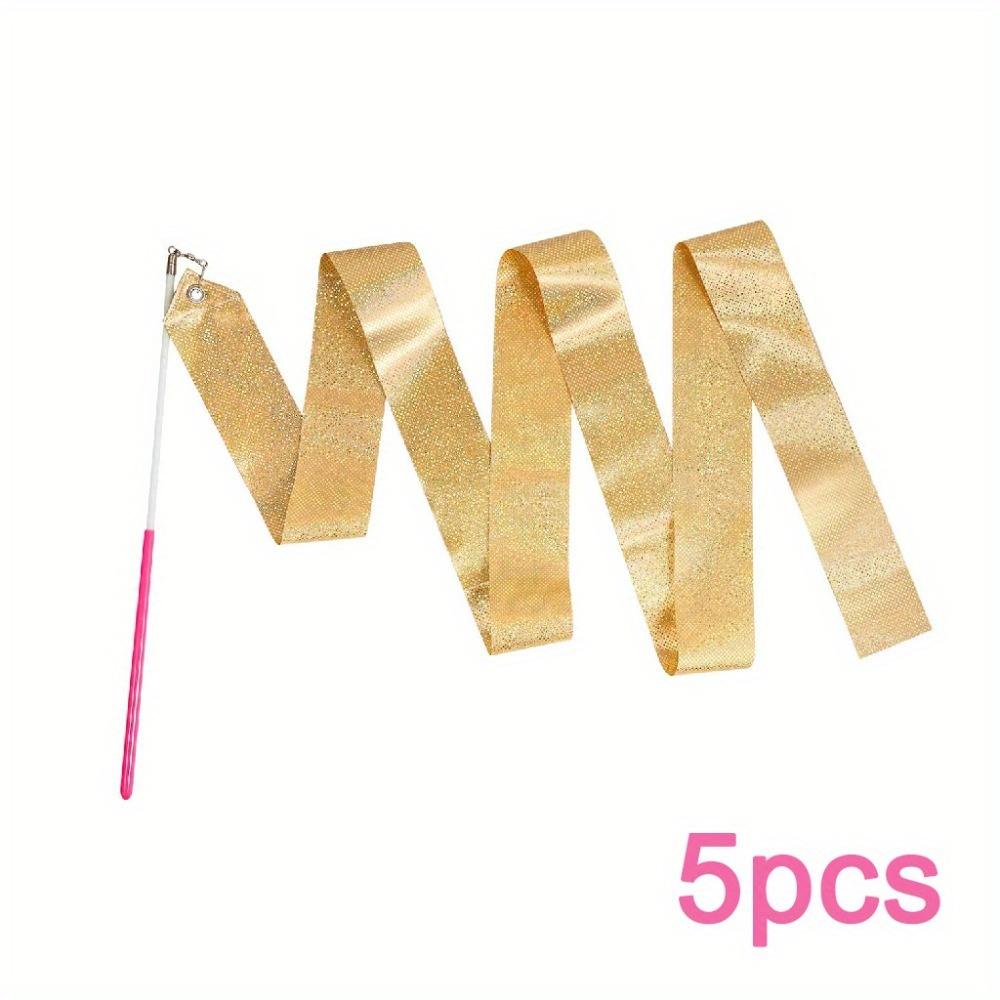 5 шт. блестящих золотых танцевальных лент для принцессы-русалки, балета, балерины, гимнастических сувениров, лент с завитками, танцовщиц, жезлов, гимнастических лент для вечеринок 5pcs
5 шт. блестящих золотых танцевальных лент для принцессы-русалки, балета, балерины, гимнастических сувениров, лент с завитками, танцовщиц, жезлов, гимнастических лент для вечеринок 5pcs