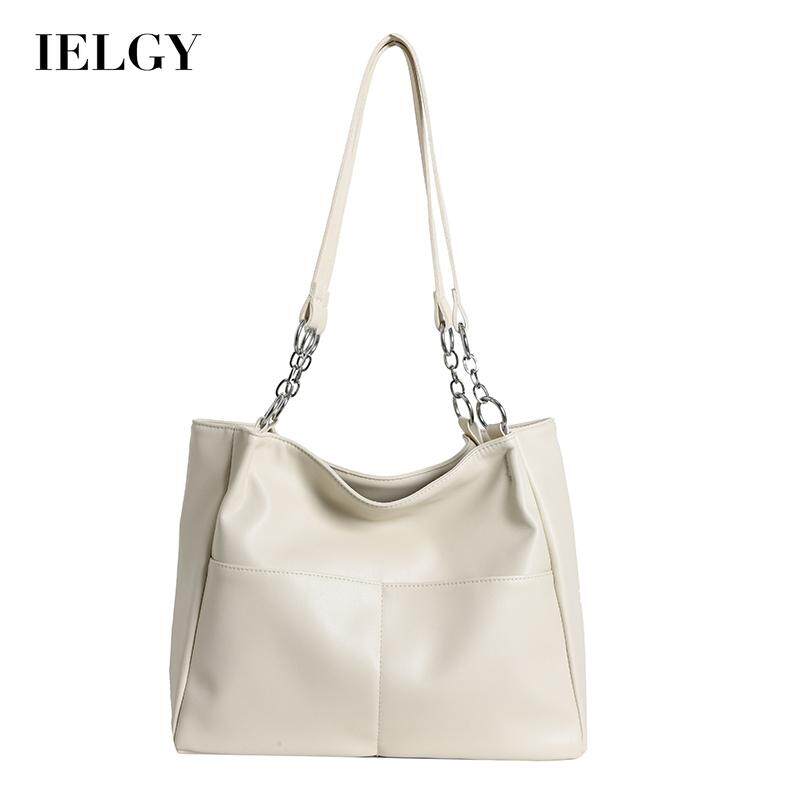 IELGY Женская высококачественная сумка через плечо большой вместимости в корейском стиле, зарубежная модель бежевый