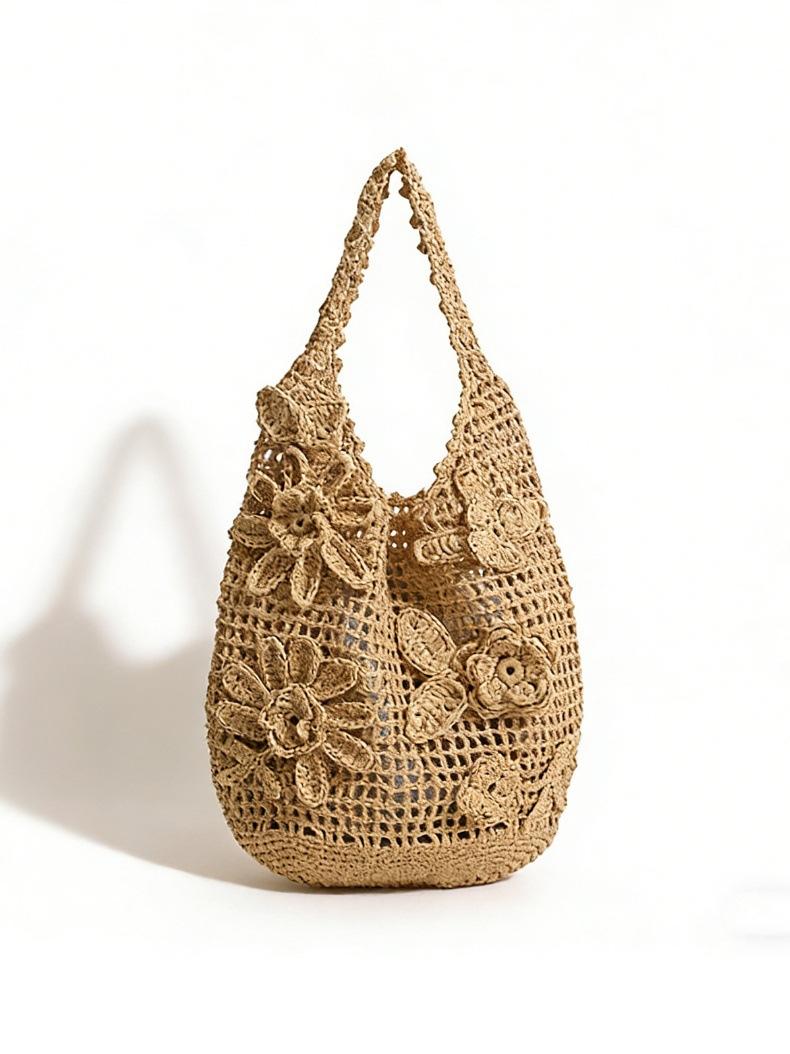Bohemian Flower Beach Bag Hollow Woven Shoulder Bags for Women Rose Crochet Straw Bag NEW Sea Floral Knitting Shopper Tote Hobos бежевый
Bohemian Flower Beach Bag Hollow Woven Shoulder Bags for Women Rose Crochet Straw Bag NEW Sea Floral Knitting Shopper Tote Hobos бежевый