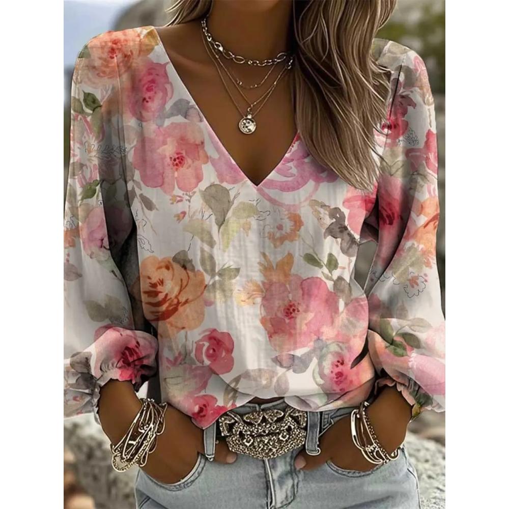 Bohemian V-neck long-sleeved floral-print balloon-sleeve women s top for party wear, suitable for summer vacations and outdoor gatherings XXL
Bohemian V-neck long-sleeved floral-print balloon-sleeve women s top for party wear, suitable for summer vacations and outdoor gatherings XXL