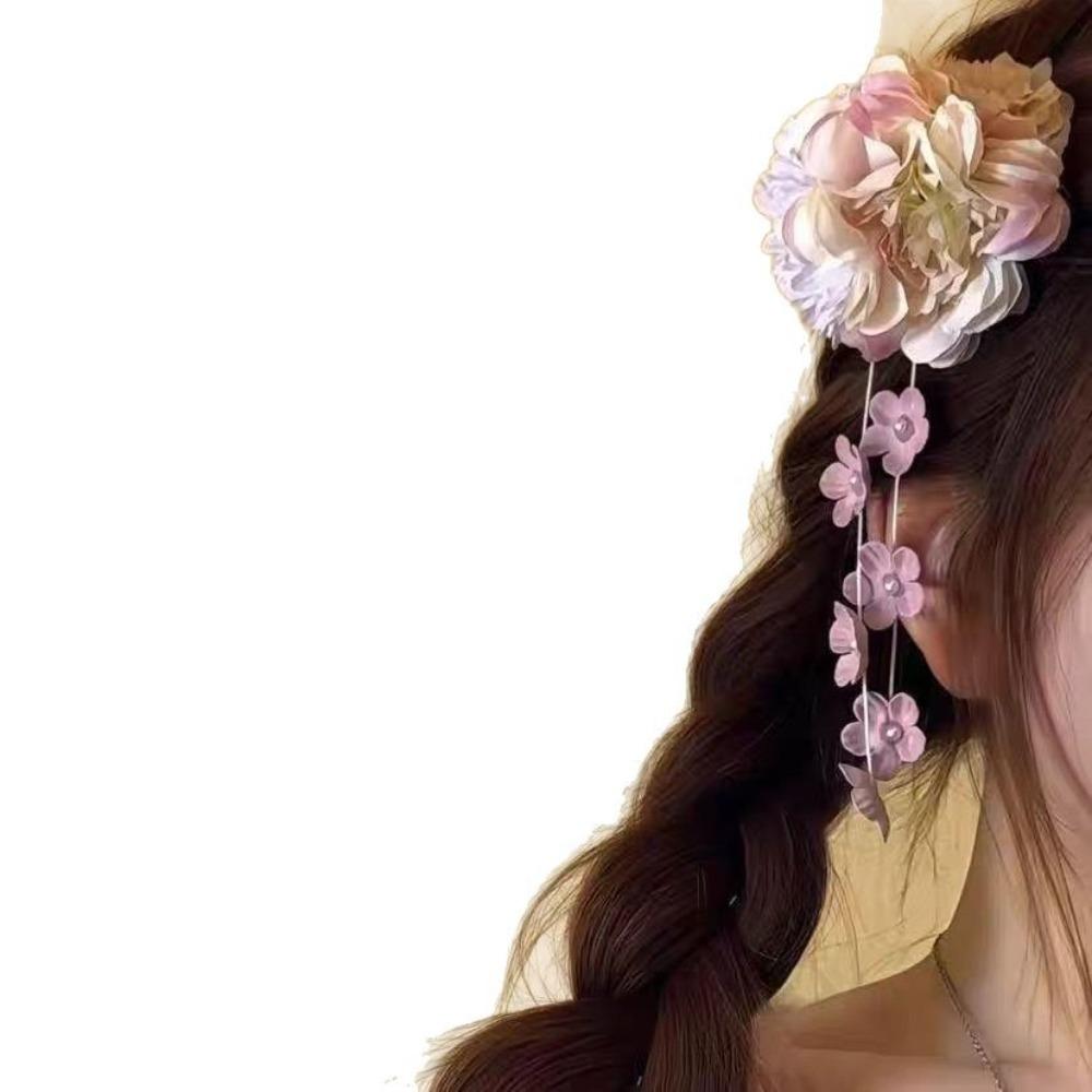 Sweet Tassel Duckbill Clip Chinese Style Hydrangea Hair Clip Fairy Barrettes Ladies фиолетовый
Sweet Tassel Duckbill Clip Chinese Style Hydrangea Hair Clip Fairy Barrettes Ladies фиолетовый