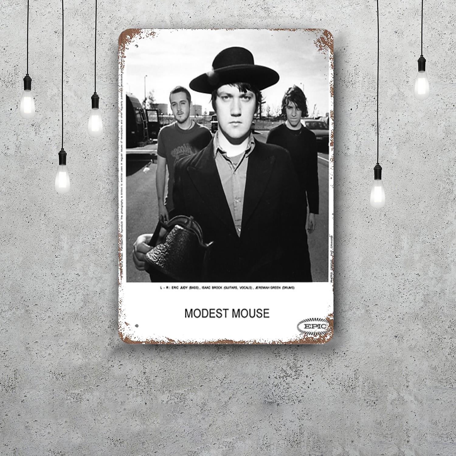 Modest Mouse Vintage Tin Sign Home Decor Wall Decor Art Wall Mural Room Decoration Decor Retro Metal Sign Plate Bar Posters 20x30cm(7.8x11.8inch)
Modest Mouse Vintage Tin Sign Home Decor Wall Decor Art Wall Mural Room Decoration Decor Retro Metal Sign Plate Bar Posters 20x30cm(7.8x11.8inch)