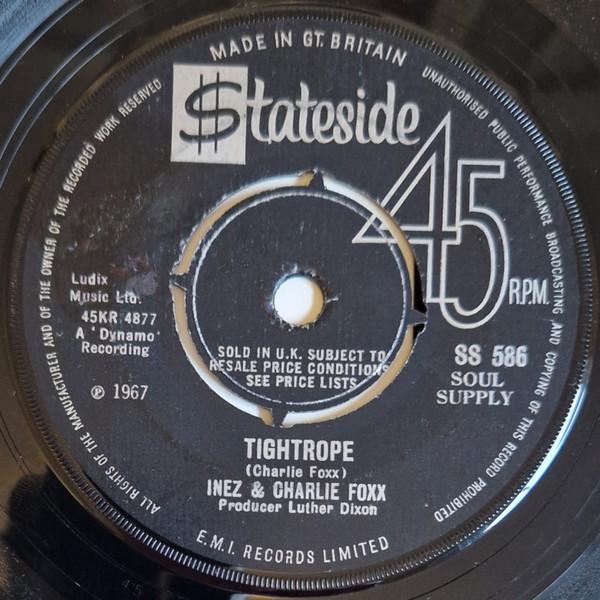 7-дюймовая пластинка INEZ & CHARLIE FOXX - Tightrope SS586 Stateside 1967 UK Soul/Funk б/у
7-дюймовая пластинка INEZ & CHARLIE FOXX - Tightrope SS586 Stateside 1967 UK Soul/Funk б/у