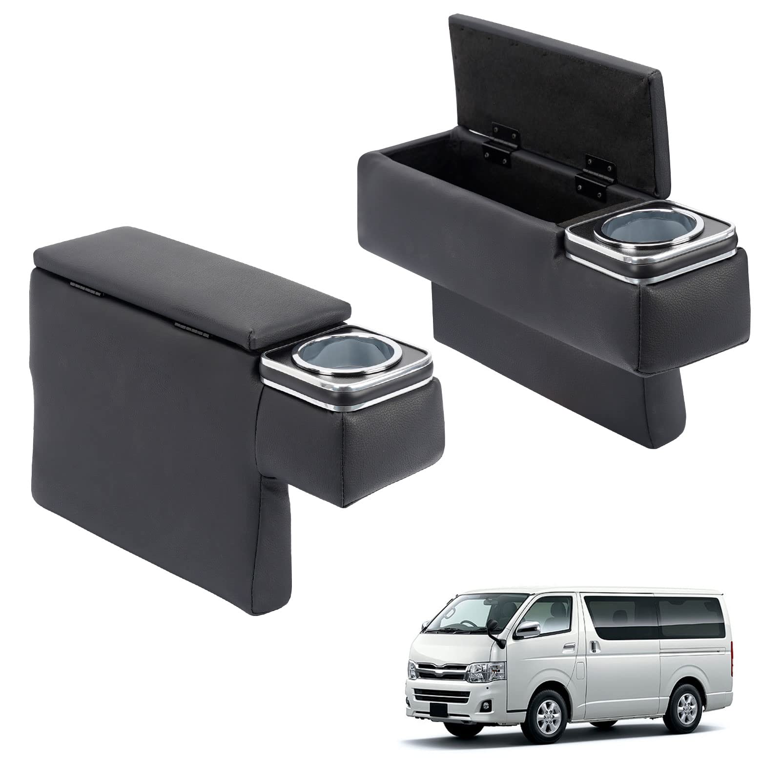 BUYFULL Комплект консольных боксов из 2 штук для Toyota Hiace 200 с отделением для мелочей, подлокотником, из ПУ кожи, для салона, на заказ, для моделей серии H200 2004 года выпуска,
BUYFULL Комплект консольных боксов из 2 штук для Toyota Hiace 200 с отделением для мелочей, подлокотником, из ПУ кожи, для салона, на заказ, для моделей серии H200 2004 года выпуска,