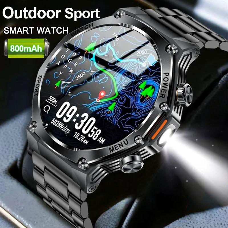 2025 New Smart Watch LED Flashlight 1.8 Inch Men Outdoors Sports Fitness Tracker 800mAh Large Battery Bluetooth Call Smartwatch
2025 New Smart Watch LED Flashlight 1.8 Inch Men Outdoors Sports Fitness Tracker 800mAh Large Battery Bluetooth Call Smartwatch
