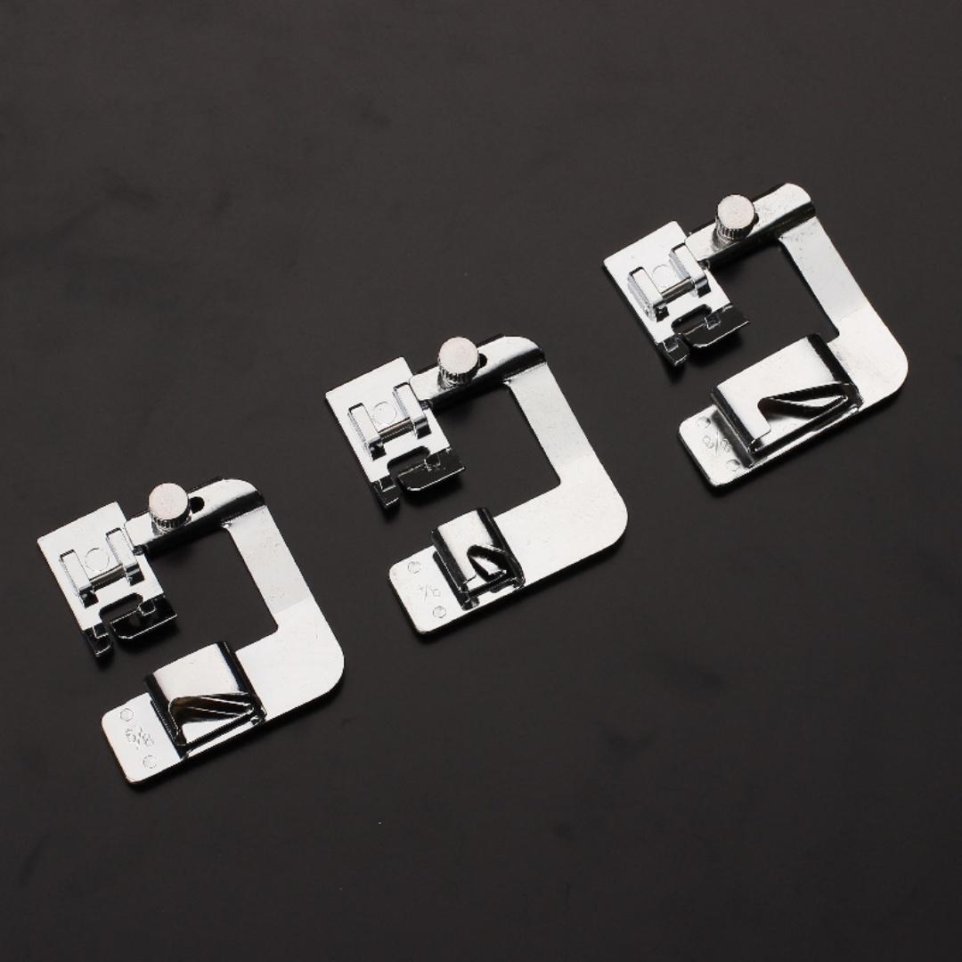 3pcs Sewing Machine Presser Foot Kit Multi Specification Metal Edge Wrapping Presser Foot for Home Sewing Machine Accessories
3pcs Sewing Machine Presser Foot Kit Multi Specification Metal Edge Wrapping Presser Foot for Home Sewing Machine Accessories